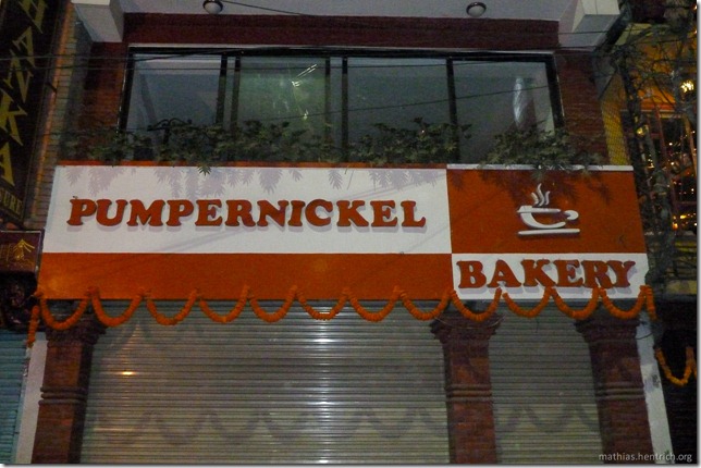 101107_P1020513_Nepal, Kathmandu, Thamel, Deutsche Bäckerei