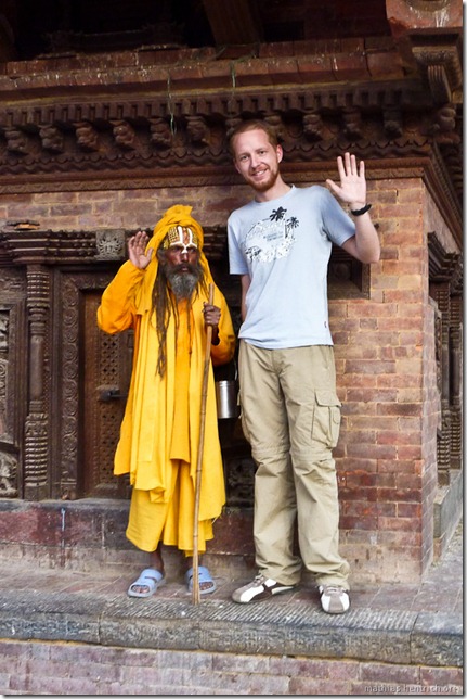 101110_P1020620_Nepal, Kathmandu, Basantapur Durbar Square, Holy Man, Mathias
