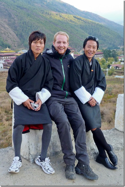 101119_P1030380_Bhutan, Thimphu, Aussichtspunkt, Fahrer, Mathias, Guide