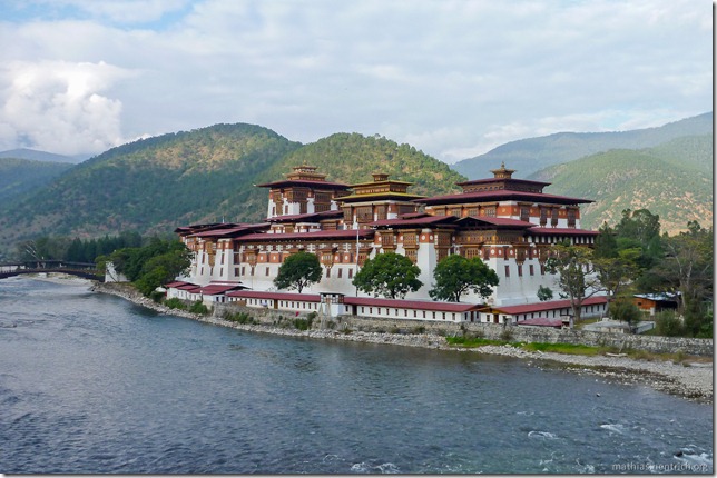 101120_P1030505_Bhutan, Punakha, Punakha Dzong, Aussicht