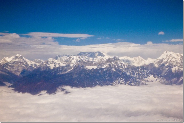 101122_P1030644_zwischen Bhutan und Nepal, im Flugzeug, Himalaya, Mount Everest